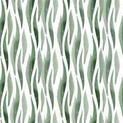 A simple pattern of blades of grass. Digital watercolor. Nature illustration
