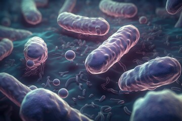 cluster of ticks on a leaf. Generative AI