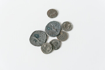 Antique roman coins - 586477386