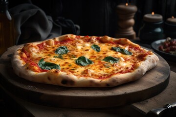 Assorted types of italian pizzas