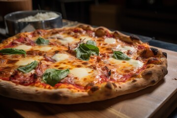 Assorted types of italian pizzas