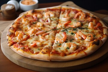 Assorted types of italian pizzas