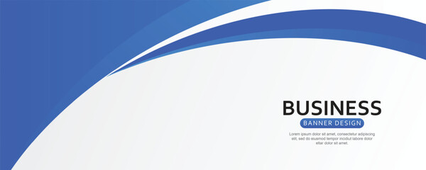 Modern business presentation template. Wavy style frame design.