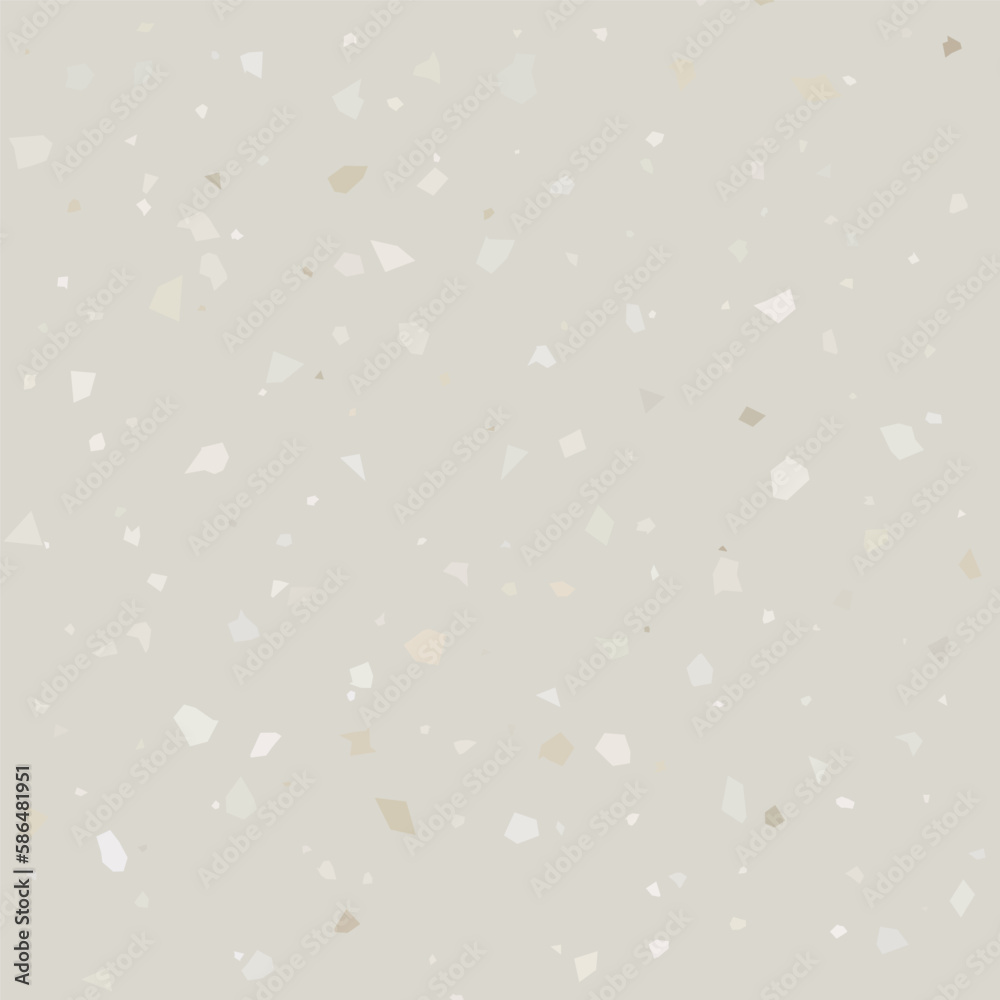 Poster Terrazzo flooring textured surface modern abstract pattern. Vector seamless abstract repeat with chips of marble or granite in soft pastel colors.
