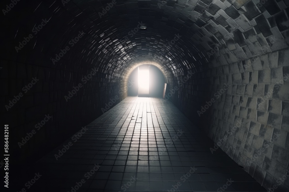 Poster the tunnel. generative ai