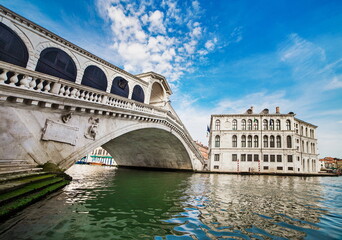 Rialto bridge in Venice Italy