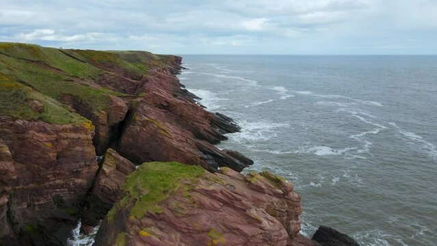 Arbroath Cliffs, Arbroath, Angus, Scotland, UK