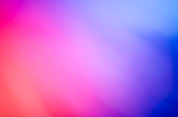 Blue, purple and pink gradient smooth blurry background with copy space for text