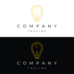 Letter CJ initial lamp solution bulblight icon logo design vector template