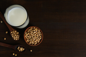 Soy milk and soy, composition for healthy food concept