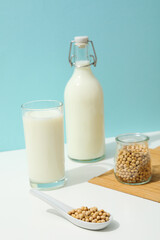 Soy milk and soy, composition for healthy food concept