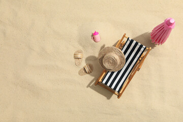 Summer vibes, vacation and relax in summertime, space for text