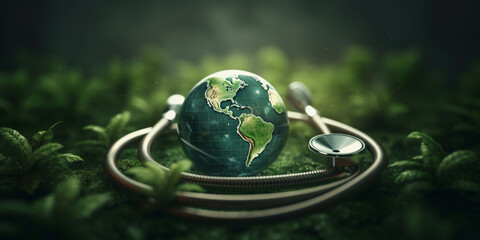 World Health Day concept Generative AI