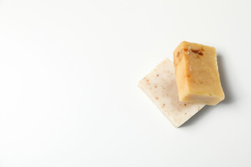 Soap - spa, beauty procedures and skin care concept, space for text