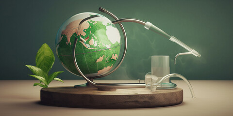 World Health Day concept Generative AI