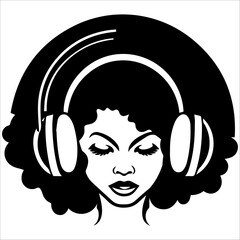 girl with afro hair