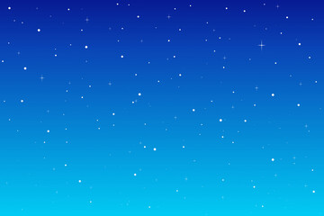 Night Sky Gradient Background Dark Blue Snowy Starry Stars Texture Bright Light Shading Wallpaper Page Illustration Atmosphere for Text Holidays Christmas Winter New Year Design