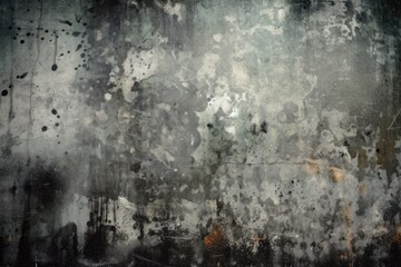 textured and distressed black and white wall. Generative AI