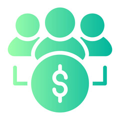 mutual fund gradient icon