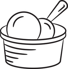 Ice Cream Hand Drawn Illustration