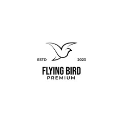 Vector flying bird logo design concept illustration idea