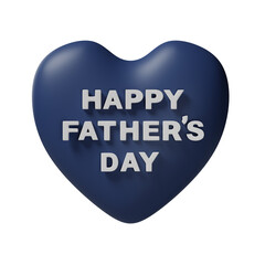 Happy fathers day 3d illustration