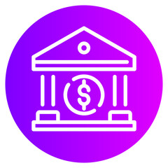 bank gradient icon