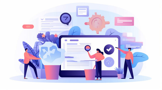 Digital marketing commerce online sale concept, Promotion of products or services through digital channels search engine, social media, email, website, Digital Marketing. Generative AI.