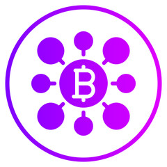bitcoin gradient icon