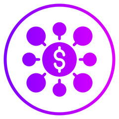 diversification gradient icon