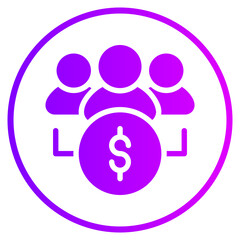 mutual fund gradient icon