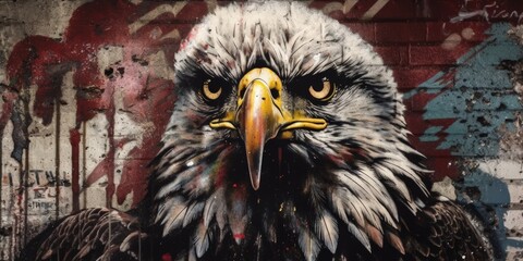 Bold Graffiti Eagle