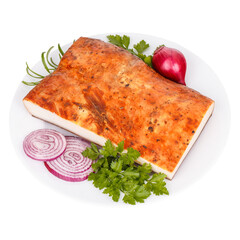 Lard with red pepper powder