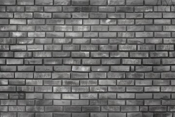 monochromatic view of a textured brick wall. Generative AI