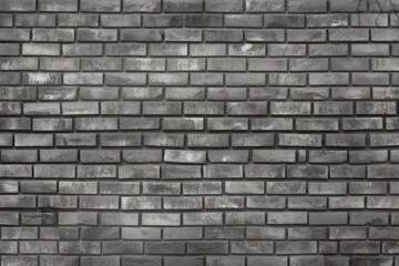 Naklejka premium monochromatic view of a textured brick wall. Generative AI