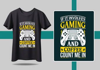 Gamer t-shirt design Vector illustration. I Am not A A Geek I'm A gamer. T shirt Design vector, Trendy, apparel, Gaming, retro, Game, Video
