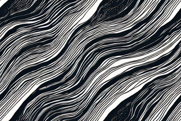 A tile of wavy lines. Useful for creating patterns, repeating tiles - Generative AI
