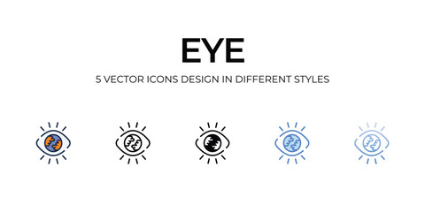 Eye icon. Suitable for Web Page, Mobile App, UI, UX and GUI design.