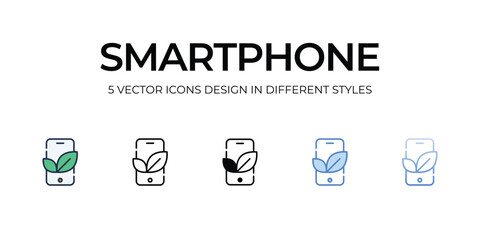 Smartphone icon. Suitable for Web Page, Mobile App, UI, UX and GUI design.