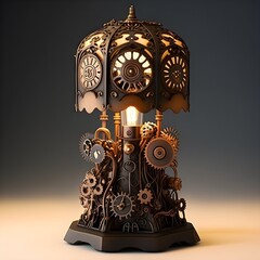 An Intricate Mechanical Device inspired by the Steampunk - obrazy, fototapety, plakaty