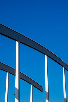 steel structure with blue sky in the background
