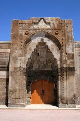 Karatay Caravanserai located in the district of Bunyan in Kayseri. The caravanserai was built in 1240 by the Seljuk vizier Celalettin Karatay. Kayseri, Turkey.