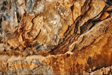 bird perched on a rocky cliff. Generative AI