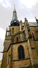 Fototapeta na wymiar Eglise catholique Saint Salomon et Saint Grégoire dans la ville de Pithiviers dans le Loiret France