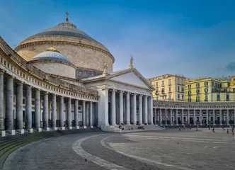 Fototapete Piazza Plebiscito in Naples, Italy © Mapics
