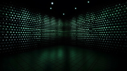 corner wall background with lights, futuristic lights, generative AI, low angle wall with lights, party wall, futuristic wall, binary code