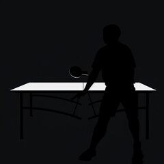 ping pong, ping, pong, silhouette, vector, people, couple, table, illustration, woman, chair, sitting, restaurant, dinner, business, love, family, silhouettes, body, person, men, cafe, generative, ai