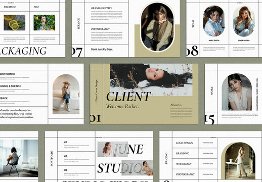 Client Welcome Packet Presentation Layout