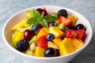 Fruit salad made from summer fruits