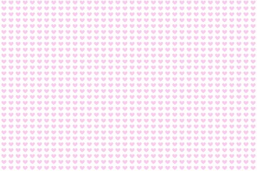 ピンク色の小さなハートの壁紙素材(透過)